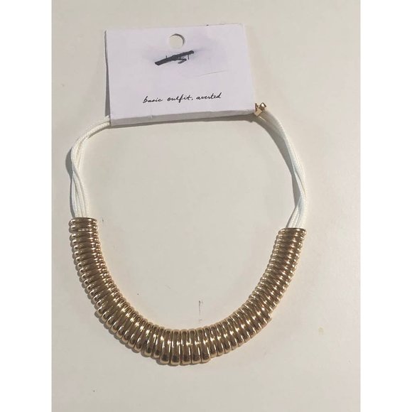 Ann Taylor LOFT Gold and White Necklace - Picture 3 of 5